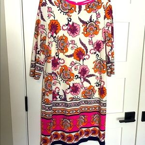 Chicos floral sheath dress sz 10
